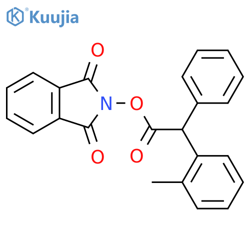 1,3-dioxo-2,3-dihydro-1H-isoindol-2-yl 2-(2-methylphenyl)-2-phenylacetate structure