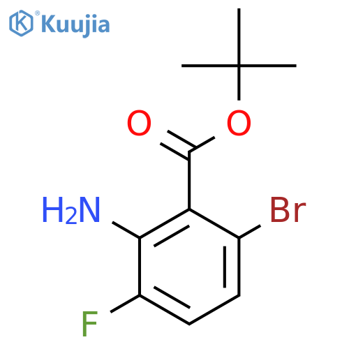 Tert-butyl 2-amino-6-bromo-3-fluorobenzoate structure
