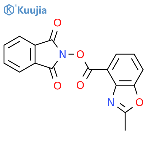 1,3-dioxo-2,3-dihydro-1H-isoindol-2-yl 2-methyl-1,3-benzoxazole-4-carboxylate structure