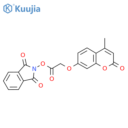 1,3-dioxo-2,3-dihydro-1H-isoindol-2-yl 2-[(4-methyl-2-oxo-2H-chromen-7-yl)oxy]acetate structure