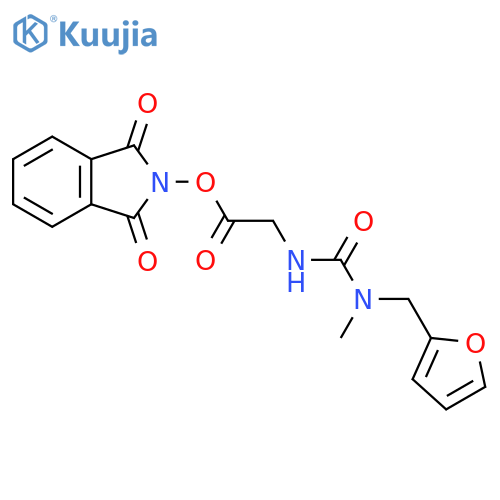 1,3-dioxo-2,3-dihydro-1H-isoindol-2-yl 2-({[(furan-2-yl)methyl](methyl)carbamoyl}amino)acetate structure
