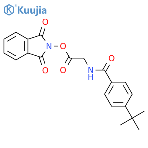 1,3-dioxo-2,3-dihydro-1H-isoindol-2-yl 2-[(4-tert-butylphenyl)formamido]acetate structure