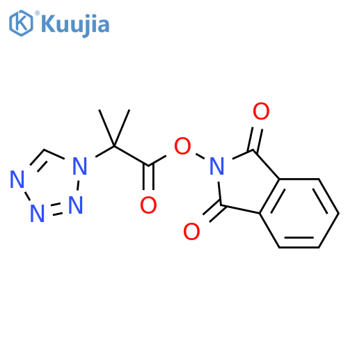 1,3-dioxo-2,3-dihydro-1H-isoindol-2-yl 2-methyl-2-(1H-1,2,3,4-tetrazol-1-yl)propanoate structure