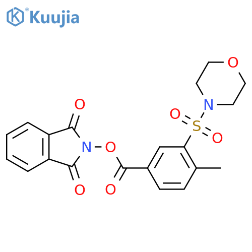 1,3-dioxo-2,3-dihydro-1H-isoindol-2-yl 4-methyl-3-(morpholine-4-sulfonyl)benzoate structure