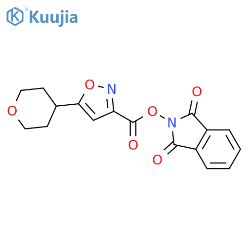 1,3-dioxo-2,3-dihydro-1H-isoindol-2-yl 5-(oxan-4-yl)-1,2-oxazole-3-carboxylate structure