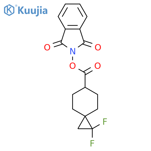 1,3-dioxo-2,3-dihydro-1H-isoindol-2-yl 1,1-difluorospiro[2.5]octane-6-carboxylate structure
