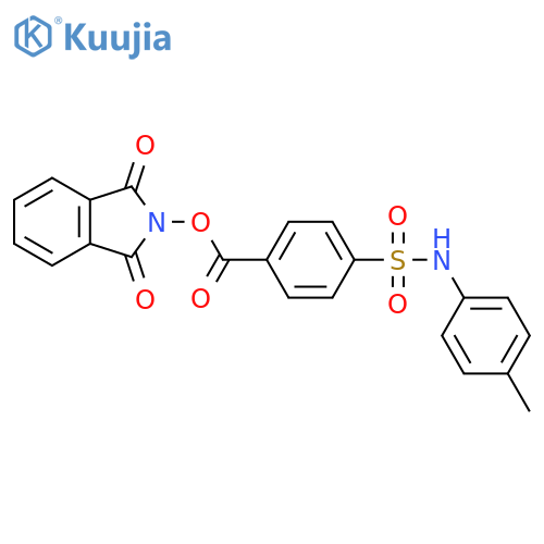 1,3-dioxo-2,3-dihydro-1H-isoindol-2-yl 4-[(4-methylphenyl)sulfamoyl]benzoate structure