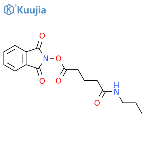 1,3-dioxo-2,3-dihydro-1H-isoindol-2-yl 4-(propylcarbamoyl)butanoate structure