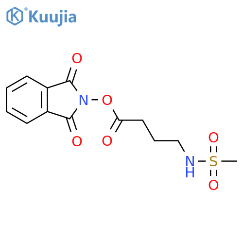 1,3-dioxo-2,3-dihydro-1H-isoindol-2-yl 4-methanesulfonamidobutanoate structure