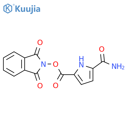1,3-dioxo-2,3-dihydro-1H-isoindol-2-yl 5-carbamoyl-1H-pyrrole-2-carboxylate structure