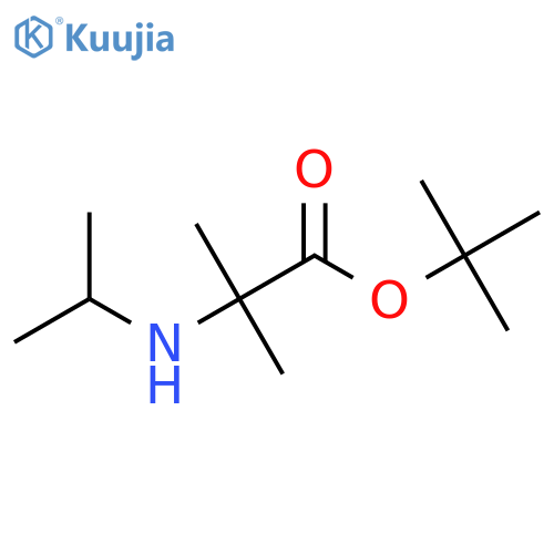 Tert-butyl 2-methyl-2-(propan-2-ylamino)propanoate structure