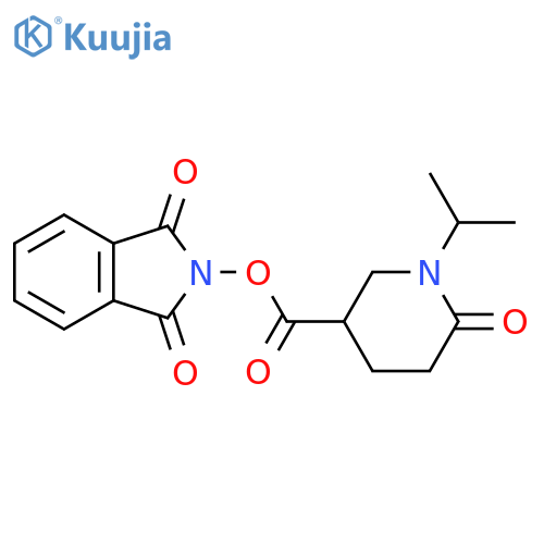 1,3-dioxo-2,3-dihydro-1H-isoindol-2-yl 6-oxo-1-(propan-2-yl)piperidine-3-carboxylate structure