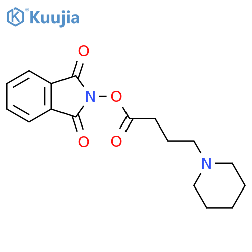1,3-dioxo-2,3-dihydro-1H-isoindol-2-yl 4-(piperidin-1-yl)butanoate structure