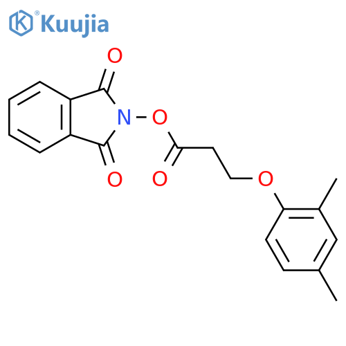 1,3-dioxo-2,3-dihydro-1H-isoindol-2-yl 3-(2,4-dimethylphenoxy)propanoate structure