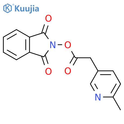 1,3-dioxo-2,3-dihydro-1H-isoindol-2-yl 2-(6-methylpyridin-3-yl)acetate structure