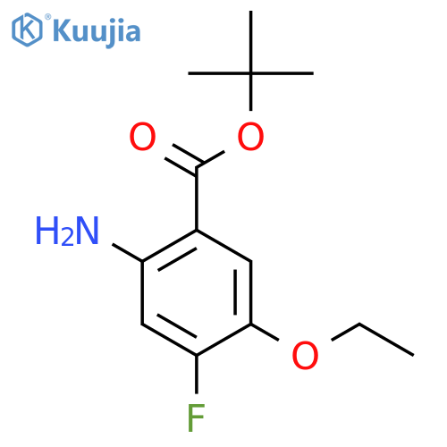 Tert-butyl 2-amino-5-ethoxy-4-fluorobenzoate structure