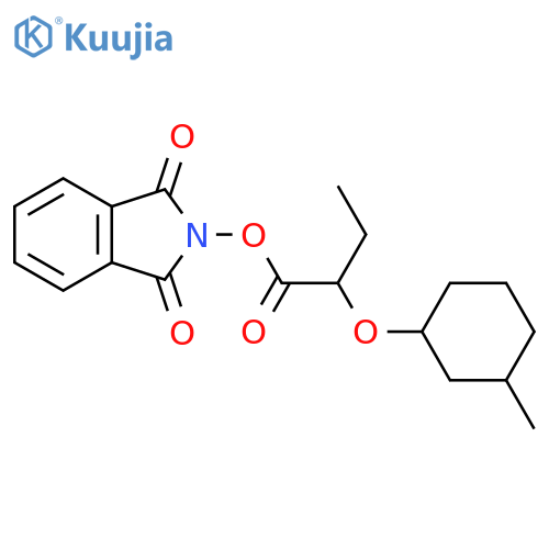 1,3-dioxo-2,3-dihydro-1H-isoindol-2-yl 2-[(3-methylcyclohexyl)oxy]butanoate structure