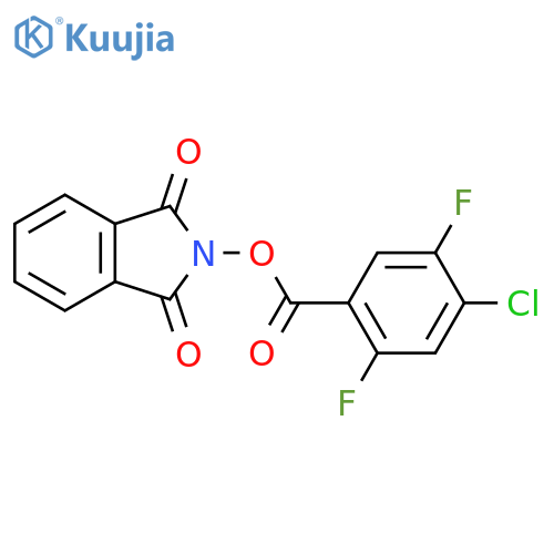 1,3-dioxo-2,3-dihydro-1H-isoindol-2-yl 4-chloro-2,5-difluorobenzoate structure
