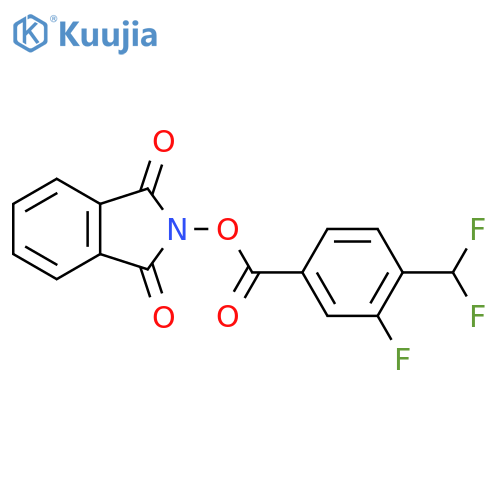 1,3-dioxo-2,3-dihydro-1H-isoindol-2-yl 4-(difluoromethyl)-3-fluorobenzoate structure