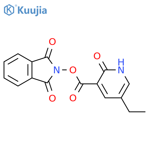 1,3-dioxo-2,3-dihydro-1H-isoindol-2-yl 5-ethyl-2-oxo-1,2-dihydropyridine-3-carboxylate structure