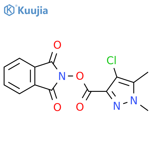 1,3-dioxo-2,3-dihydro-1H-isoindol-2-yl 4-chloro-1,5-dimethyl-1H-pyrazole-3-carboxylate structure