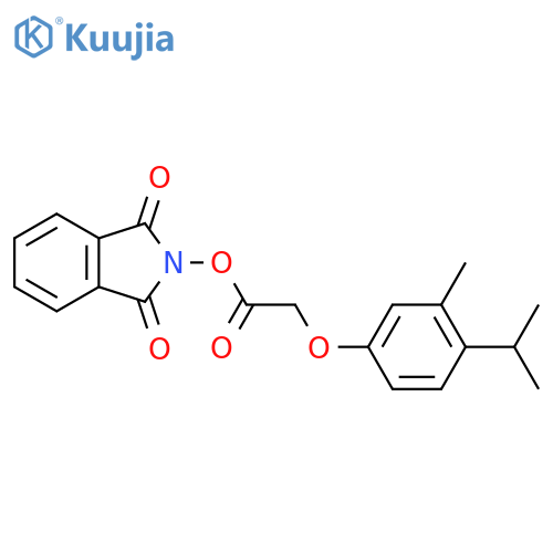 1,3-dioxo-2,3-dihydro-1H-isoindol-2-yl 2-[3-methyl-4-(propan-2-yl)phenoxy]acetate structure