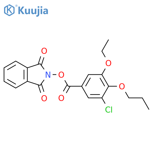 1,3-dioxo-2,3-dihydro-1H-isoindol-2-yl 3-chloro-5-ethoxy-4-propoxybenzoate structure