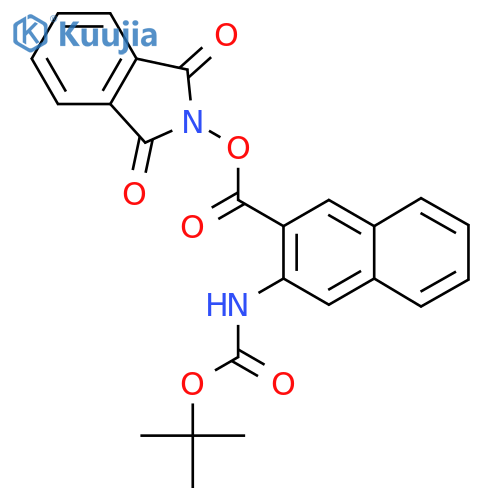 1,3-dioxo-2,3-dihydro-1H-isoindol-2-yl 3-{[(tert-butoxy)carbonyl]amino}naphthalene-2-carboxylate structure