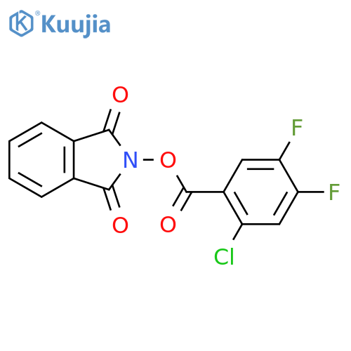 1,3-dioxo-2,3-dihydro-1H-isoindol-2-yl 2-chloro-4,5-difluorobenzoate structure