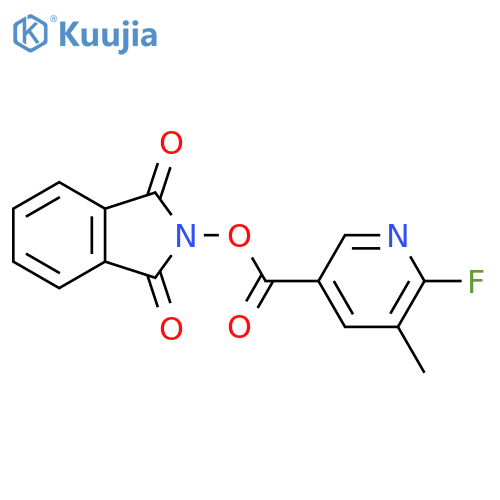 1,3-dioxo-2,3-dihydro-1H-isoindol-2-yl 6-fluoro-5-methylpyridine-3-carboxylate structure