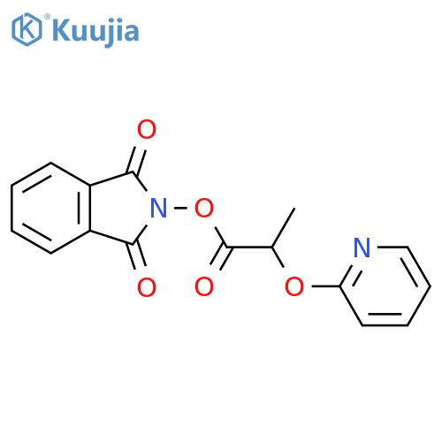 1,3-dioxo-2,3-dihydro-1H-isoindol-2-yl 2-(pyridin-2-yloxy)propanoate structure