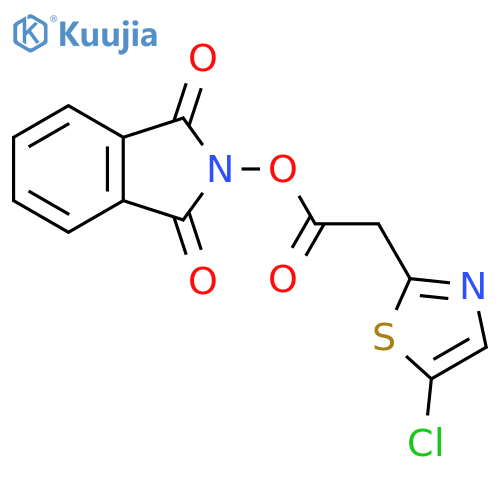 1,3-dioxo-2,3-dihydro-1H-isoindol-2-yl 2-(5-chloro-1,3-thiazol-2-yl)acetate structure