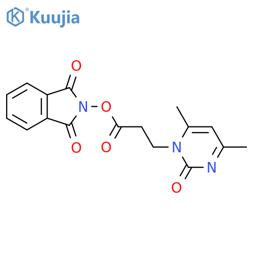 1,3-dioxo-2,3-dihydro-1H-isoindol-2-yl 3-(4,6-dimethyl-2-oxo-1,2-dihydropyrimidin-1-yl)propanoate structure