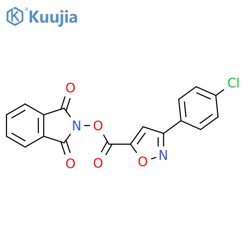 1,3-dioxo-2,3-dihydro-1H-isoindol-2-yl 3-(4-chlorophenyl)-1,2-oxazole-5-carboxylate structure