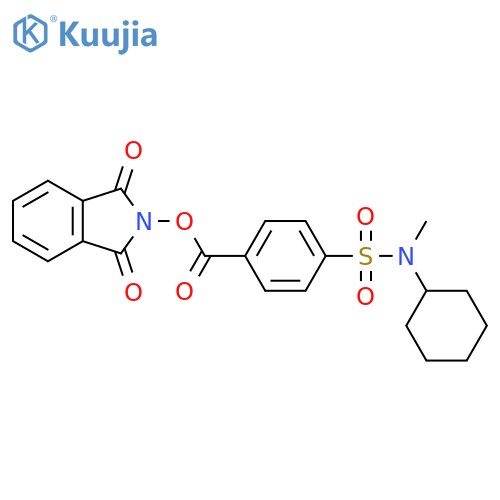 1,3-dioxo-2,3-dihydro-1H-isoindol-2-yl 4-[cyclohexyl(methyl)sulfamoyl]benzoate structure