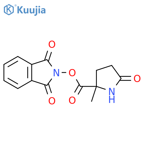 1,3-dioxo-2,3-dihydro-1H-isoindol-2-yl 2-methyl-5-oxopyrrolidine-2-carboxylate structure