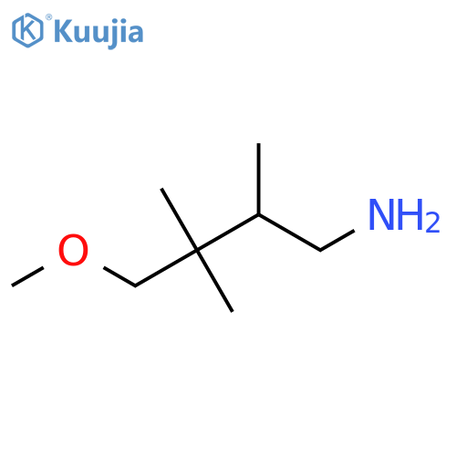4-Methoxy-2,3,3-trimethylbutan-1-amine structure
