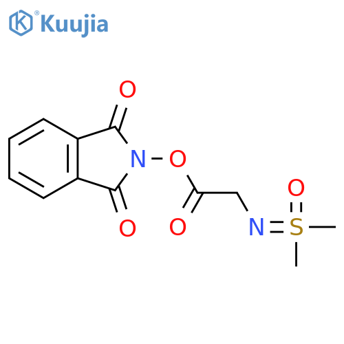 1,3-dioxo-2,3-dihydro-1H-isoindol-2-yl 2-{[dimethyl(oxo)-lambda6-sulfanylidene]amino}acetate structure