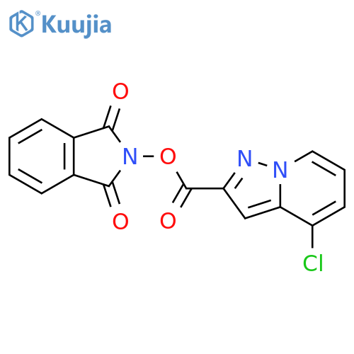 1,3-dioxo-2,3-dihydro-1H-isoindol-2-yl 4-chloropyrazolo[1,5-a]pyridine-2-carboxylate structure