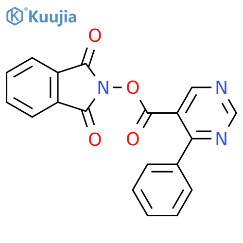 1,3-dioxo-2,3-dihydro-1H-isoindol-2-yl 4-phenylpyrimidine-5-carboxylate structure