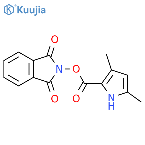 1,3-dioxo-2,3-dihydro-1H-isoindol-2-yl 3,5-dimethyl-1H-pyrrole-2-carboxylate structure