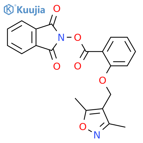 1,3-dioxo-2,3-dihydro-1H-isoindol-2-yl 2-[(dimethyl-1,2-oxazol-4-yl)methoxy]benzoate structure