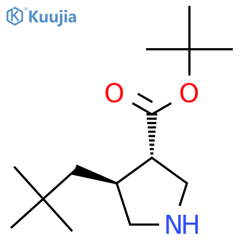 Tert-butyl (3S,4S)-4-(2,2-dimethylpropyl)pyrrolidine-3-carboxylate structure