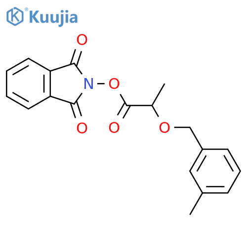 1,3-dioxo-2,3-dihydro-1H-isoindol-2-yl 2-[(3-methylphenyl)methoxy]propanoate structure
