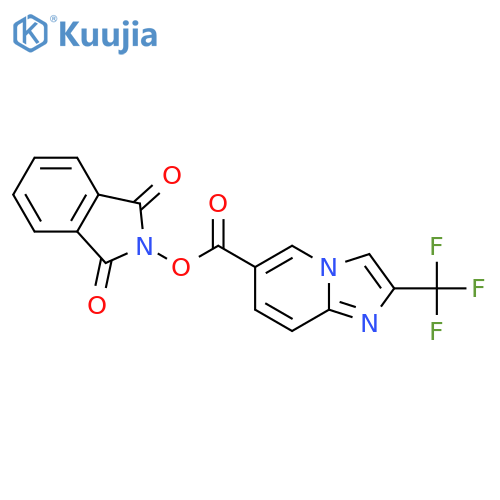1,3-dioxo-2,3-dihydro-1H-isoindol-2-yl 2-(trifluoromethyl)imidazo[1,2-a]pyridine-6-carboxylate structure