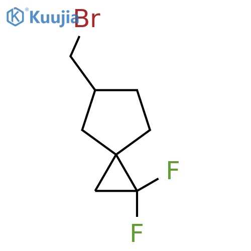 6-(Bromomethyl)-2,2-difluorospiro[2.4]heptane structure