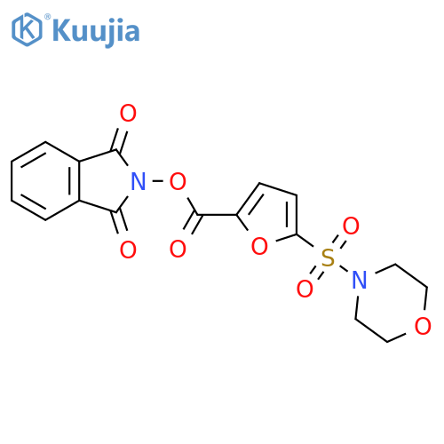 1,3-dioxo-2,3-dihydro-1H-isoindol-2-yl 5-(morpholine-4-sulfonyl)furan-2-carboxylate structure