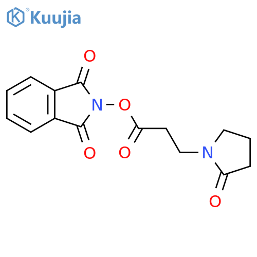 1,3-dioxo-2,3-dihydro-1H-isoindol-2-yl 3-(2-oxopyrrolidin-1-yl)propanoate structure