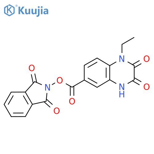 1,3-dioxo-2,3-dihydro-1H-isoindol-2-yl 1-ethyl-2,3-dioxo-1,2,3,4-tetrahydroquinoxaline-6-carboxylate structure