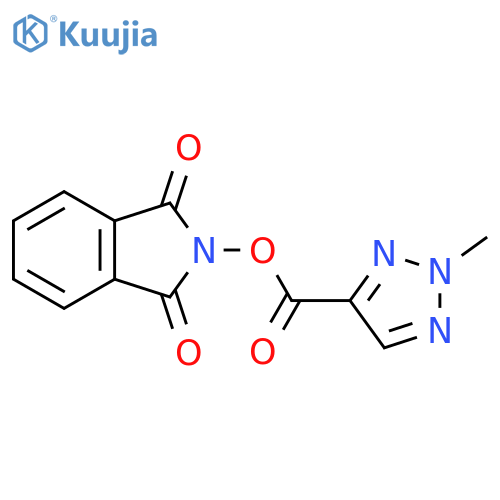 1,3-dioxo-2,3-dihydro-1H-isoindol-2-yl 2-methyl-2H-1,2,3-triazole-4-carboxylate structure